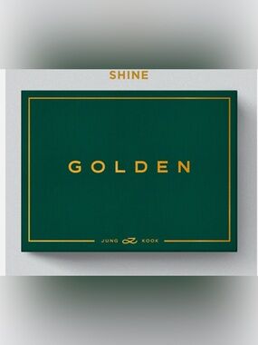 Jung Kook (BTS) GOLDEN Album - SHINE Version (Green/Gold) with Book never used